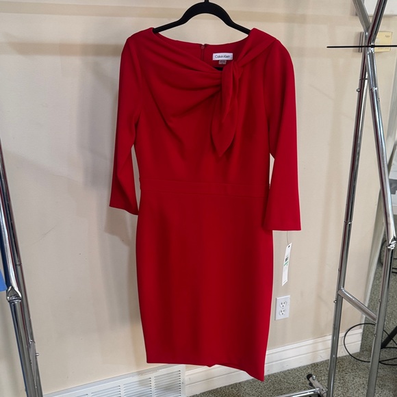 fitted lace wedding dress Dress Casual Midi By Calvin Klein In Red, Size: 6 Clothes Mentor fitted lace wedding dress Dress Casual Midi By Calvin Klein In Red, Size: 6 Clothes Mentor